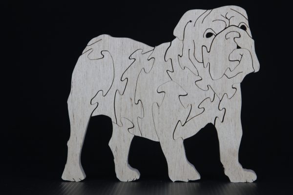 Large bulldog puzzle product