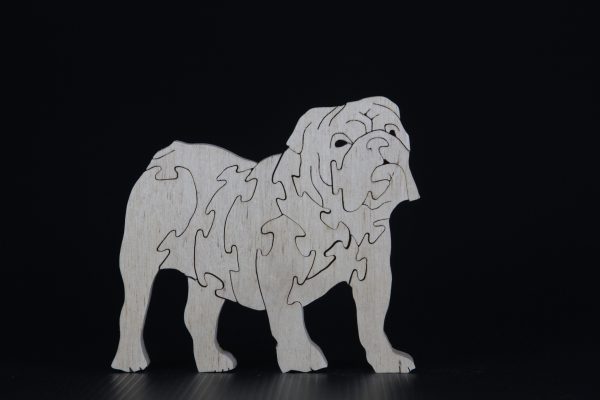 Medium bulldog jigsaw product