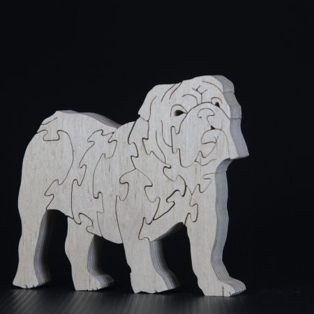 Medium bulldog jigsaw product