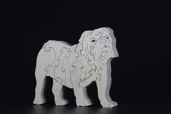 Medium bulldog jigsaw product