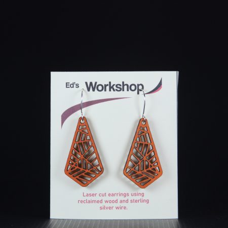 Complex geometric drop earrings product